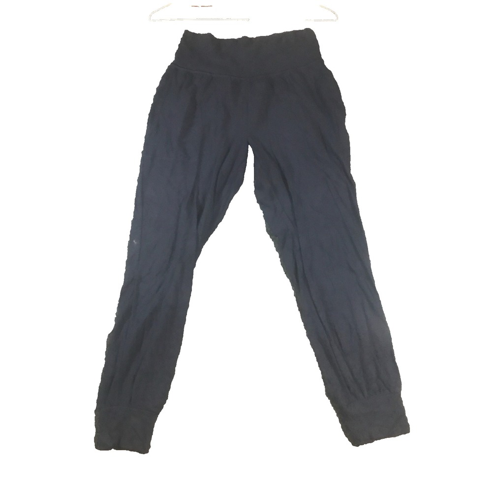 Athleta Salutation Jogger Pants Womens Small Dark Blue Powervita Nylon High Rise